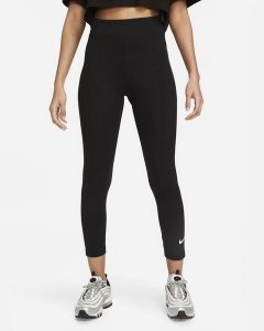 Legginsy Nike Sportswear Classics High-Waisted 78, Czarny, Kobiety. Czarne legginsy Nike, bez wzorów, z bawełny. Za 206,70 zł.