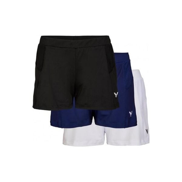 Spodenki sportowe damskie Victor R-04200 czarny 42. Czarne spodenki sportowe VICTOR, bez wzorów, z materiału. Za 192,00 zł.