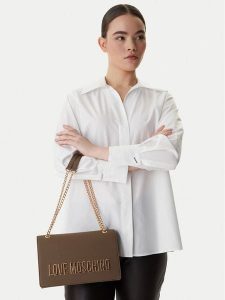 LOVE MOSCHINO Torebka JC4192PP1OKD0203 Brązowy. Brązowe torebki klasyczne LOVE MOSCHINO, bez wzorów, ze skóry, bez dodatków. Za 699,99 zł.