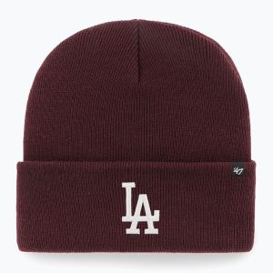 Czapka zimowa 47 Brand MLB Los Angeles Dodgers Haymaker. Czerwone czapki 47 Brand, bez wzorów. Za 89,99 zł.