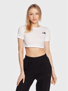 The North Face T-Shirt Simple Dome NF0A82EC Biały Regular Fit. Białe t-shirty The North Face, xl, bez wzorów, z bawełny, bez kołnierzyka, bez ramiączek. Za 109,99 zł.