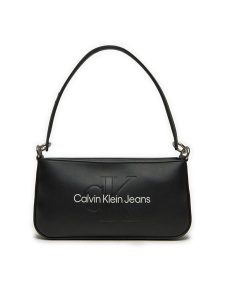 Calvin Klein Jeans Torebka Sculpted Shoulder Pouch25 Mono K60K610679 Czarny. Czarne torebki klasyczne Calvin Klein Jeans, bez wzorów, z jeansu, bez dodatków. Za 239,99 zł.