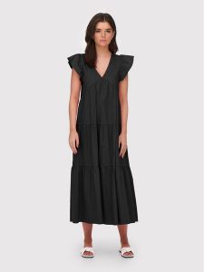 ONLY Sukienka letnia Lindsey 15256487 Czarny Regular Fit. Czarne kombinezony ONLY, na lato, xs, bez wzorów, z bawełny, bez kołnierzyka, bez ramiączek. Za 269,99 zł.