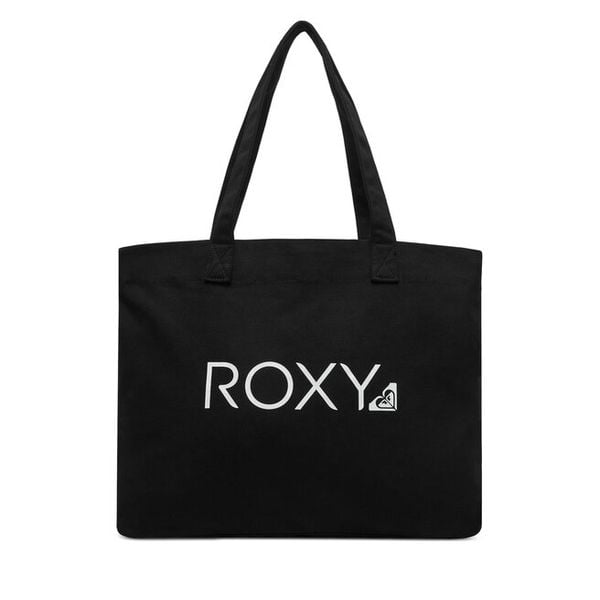 Torebka Roxy. Czarne shopper bag Roxy, bez wzorów, bez dodatków. Za 109,99 zł.