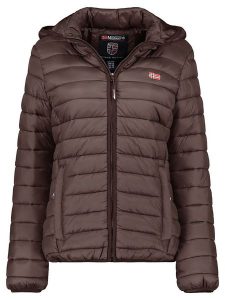 Geographical Norway Kurtka pikowana "Atika" w kolorze brązowym rozmiar: XXL. Brązowe kurtki Geographical Norway, xxl, bez wzorów, bez kaptura. Za 135,81 zł.