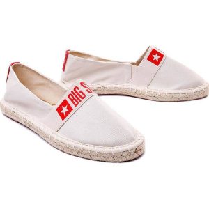 BIG STAR HH274474 beż, espadryle damskie. Brązowe espadryle Big Star, bez wzorów, bez obcasa. Za 65,94 zł.