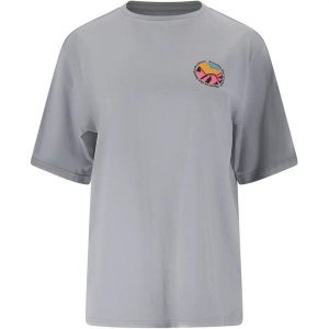 T-shirt damski Whistler Saloma. Niebieskie t-shirty WHISTLER, bez wzorów, bez kołnierzyka, bez ramiączek. Za 182,50 zł.