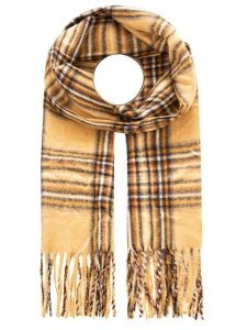 Zwillingsherz Szal w kolorze żółtym - 200 x 33 cm rozmiar: onesize. Żółte szaliki Zwillingsherz, bez wzorów, z materiału. Za 69,99 zł.