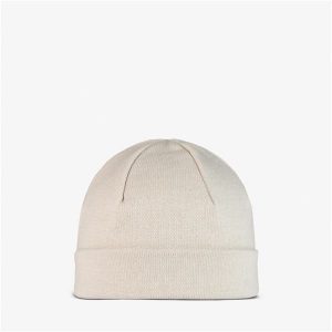 Czapka BUFF KNITTED BEANIE. Białe czapki Buff, bez wzorów, sportowe. W wyprzedaży za 89,30 zł.