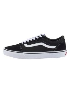 Vans Sneakersy "Ward" w kolorze czarno-białym rozmiar: 43. Czarne trampki Vans, bez wzorów, z materiału, bez zapięcia. Za 259,13 zł.