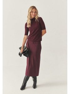TATUUM Spódnica "Ormite" w kolorze bordowym rozmiar: 44. Czerwone spódnice Tatuum, bez wzorów, z tkaniny, midi. Za 148,96 zł.