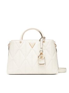 Guess Torebka Aldina HWGG96 63060 Écru. Torebki klasyczne Guess, z aplikacjami, ze skóry, bez dodatków. Za 399,99 zł.