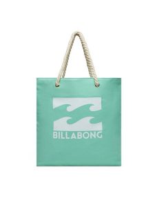 Billabong Torebka BLB-B-001-07 Turkusowy. Niebieskie shopper bag Billabong, bez wzorów, z materiału, bez dodatków. Za 99,99 zł.