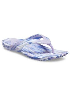 Crocs Japonki "Kadee II" w kolorze niebiesko-lawendowym rozmiar: 37/38. Niebieskie klapki Crocs, bez wzorów, z otwartym noskiem, bez obcasa. Za 109,78 zł.