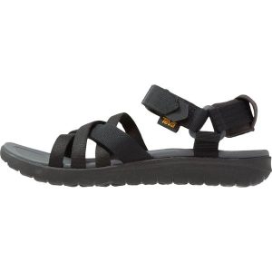 Teva SANBORN Sandały trekkingowe black. Czarne buty trekkingowe marki Teva, z materiału. Za 319,00 zł.