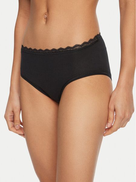 Triumph Komplet fig Feel Of Cotton 10225011 Czarny. Czarne komplety bielizny Triumph, bez wzorów, z bawełny. Za 79,99 zł.