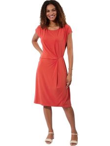 WITT WEIDEN Sukienka w kolorze koralowym rozmiar: 44. Czerwone sukienki WITT WEIDEN, bez wzorów, bez kołnierzyka, bez ramiączek, midi. Za 69,99 zł.