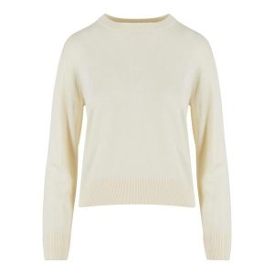 Sweter damski z okrągłym dekoltem Urban Classics. Białe swetry klasyczne Urban Classics, na zimę, z materiału, bez kołnierzyka. Za 191,00 zł.