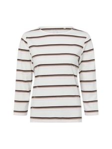 Marie Lund Koszula damska Kobiety Bawełna biały|brązowy|różowy w paski, S. Białe koszule Marie Lund, s, bez wzorów, z bawełny, bez kołnierzyka, bez ramiączek. Za 149,95 zł.