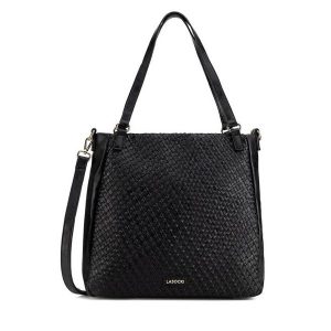 Torebka Lasocki. Czarne torebki klasyczne Lasocki, bez wzorów, bez dodatków. Za 219,99 zł.