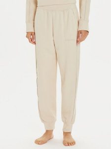Calvin Klein Underwear Spodnie dresowe 000QS7262E Beżowy Regular Fit. Brązowe spodnie dresowe Calvin Klein Underwear, l, bez wzorów, z bawełny. Za 159,99 zł.
