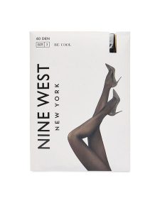 Nine West Rajstopy CEO-9WB-007-AW25 Czarny. Czarne rajstopy i pończochy Nine West, bez wzorów, z materiału. Za 24,99 zł.