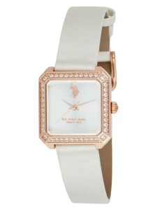 U.S. Polo Assn. Zegarek kwarcowy w kolorze różowozłoto-białym rozmiar: onesize. Białe, analogowe zegarki U.S. Polo Assn. Za 217,99 zł.