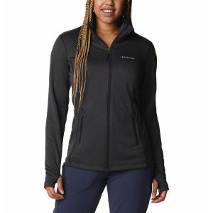 Bluza techniczna sportowa damska Columbia W Park View Grid Fleece. Czarne bluzy Columbia, l, bez wzorów, bez kaptura. Za 224,99 zł.
