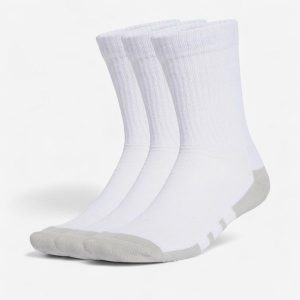 Skarpetki sportowe ADIDAS wysokie 3 pary. Białe skarpetki ADIDAS, bez wzorów, z materiału. Za 39,99 zł.