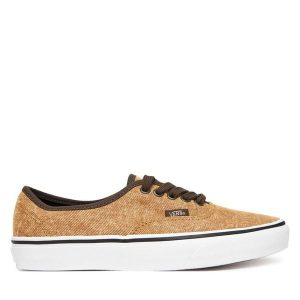 Tenisówki Vans. Brązowe trampki Vans, bez wzorów, bez zapięcia. Za 249,99 zł.