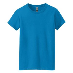 Bawełniana Koszulka Heavy Dla Pań I Panów. Szare bluzki GILDAN, xl, bez wzorów, z bawełny, sportowe, bez kołnierzyka, bez ramiączek. Za 56,99 zł.