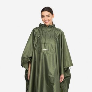 Poncho z miejscem na plecak Vesper Backpack. Zielone kurtki Viking. Za 198,99 zł.