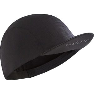 Czapka Z Daszkiem Na Rower Roadr 500 Fresh. Czarne czapki VAN RYSEL, bez wzorów, z elastanu, sportowe. Za 44,99 zł.
