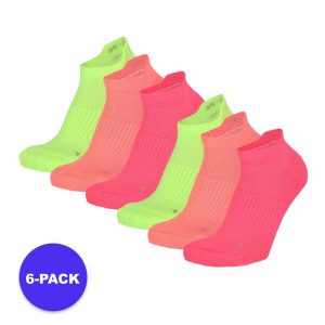 Skarpety Fitness unisex Sneaker – 6 szt. – Multi Neon. Czerwone skarpetki XTREME, bez wzorów, z elastanu. Za 164,54 zł.