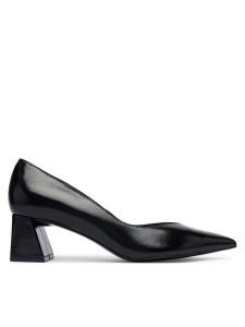 Guess Czółenka FLFSIN LEP08 Czarny. Czarne czółenka Guess, z aplikacjami, ze skóry, bez obcasa, bez zapięcia. Za 584,99 zł.