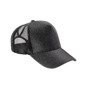Czapka Z Daszkiem Dla Dorosłych Unisex New York Sparkle Trucker Cap. Żółte czapki RESULT HEADWEAR, bez wzorów. Za 41,99 zł.