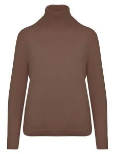 Malo Optimum Golf w kolorze brązowym rozmiar: L. Brązowe golfy Malo Optimum, bez wzorów, z kaszmiru. Za 296,56 zł.