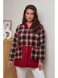 Curvy Lady Bluza w kolorze bordowym rozmiar: 48/50. Czerwone bluzy Curvy Lady, bez wzorów, bez kaptura. Za 119,40 zł.