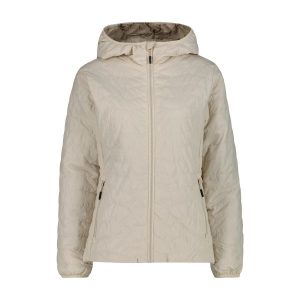 Kurtka puchowa damska z odpinanym kapturem CMP. Brązowe kurtki sportowe CMP, na zimę, l, bez wzorów, z puchu, narciarskie. Za 382,50 zł.