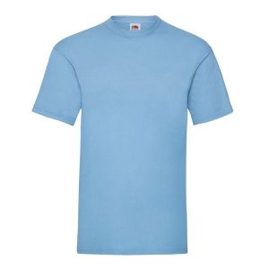 Koszulka Unisex Dla Dorosłych Valueweight. Niebieskie bluzki FRUIT OF THE LOOM, m, bez wzorów, sportowe, bez kołnierzyka, bez ramiączek. Za 35,99 zł.
