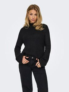 JDY Sweter w kolorze czarnym rozmiar: XL. Czarne swetry oversize JDY, xl, bez wzorów, ze splotem, bez ramiączek. Za 70,24 zł.