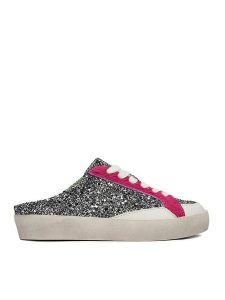 Eva Minge Klapki AHRI-25/502 Srebrny. Szare klapki Eva Minge, bez wzorów, z syntetyku, bez obcasa. Za 379,99 zł.