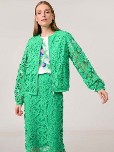 Gerry Weber Spódnica w kolorze zielonym rozmiar: 42. Zielone spódnice Gerry Weber, na co dzień, bez wzorów, z koronki, midi. Za 184,46 zł.