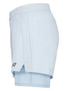 Rukka Szorty funkcyjne 2w1 "Makela" w kolorze błękitnym rozmiar: 38. Niebieskie spodenki sportowe Rukka, bez wzorów, outdoorowe. Za 170,03 zł.