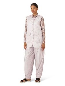 Ilse Jacobsen Kamizelka pikowana w kolorze jasnoróżowym rozmiar: 34. Różowe kamizelki Ilse Jacobsen, bez wzorów, bez kołnierzyka, bez ramiączek, bez kaptura. Za 252,99 zł.