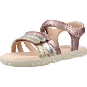 Sandały GEOX J S.HAITI G. Wielokolorowy. Sandały Geox, bez wzorów, z syntetyku, bez obcasa, bez zapięcia. Za 199,99 zł.