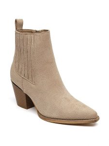 Sixth Sens Botki w kolorze beżowym rozmiar: 37. Brązowe botki Sixth Sens, bez wzorów, bez obcasa, na stożku, bez zapięcia. Za 143,22 zł.