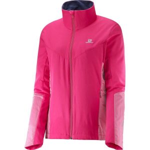 Kurtka turystyczna damska Salomon Escape softshell. Czerwone kurtki Salomon, m, bez wzorów, z softshellu, bez kaptura. Za 207,00 zł.