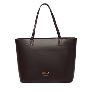 Torebka Liu Jo. Brązowe shopper bag Liu Jo, bez wzorów, bez dodatków. Za 599,99 zł.