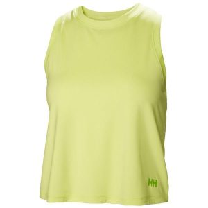 Damski tank top Helly Hansen Ocean Cropped. Żółte topy Helly Hansen, bez wzorów, bez kołnierzyka, bez ramiączek. Za 189,50 zł.